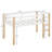 Low Loft Bed Twin Size, Kids Solid Wood Modern Loft Bed Frame With Ladder And Safety Guardrail For Girls Boys, Noise-Free, Space-Saving, No Box Spring Needed