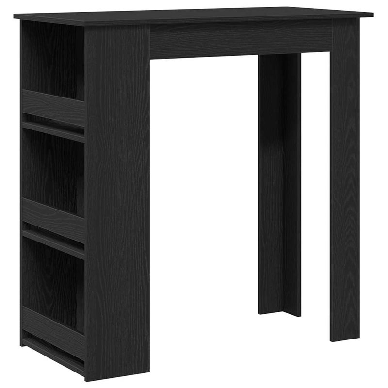 Bayton Dining Table, Black Oak