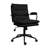 Ebern Designs Jergis Modern Mid-Back Office Chair with Cushioned Fabric Seat and Back, Adjustable Height, Swivel, and Rolling Base-1894230224