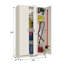 Multipurpose Cabinet Beaumont With 3 Doors, Shoe Rack Wardrobe, Broom Closet, 109X37H180 Cm, White