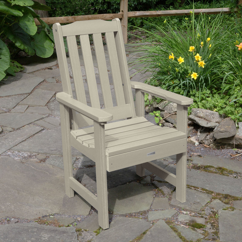Chaise de patio Arbnora, Blanc délavé