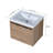 Vojin 23.6 " W Wall Mounted 1 Single Vanity Bathroom Vanity With Resin Top-1526356494
