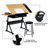 Drafting Table And Stool Set with Adjustable Table Angles And Heights-685600016