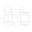 Tabouret de comptoir en chenille 26 po avec dossier et structure en métal, chaises de bar rembourrées modernes pour îlot de cuisine-2035288886-2035288885