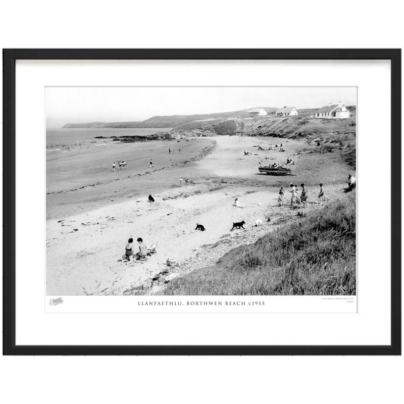 Llanfaethlu, Borthwen Beach C1955 - Single Picture Frame Print, 45cm H x 60cm W x 2.3cm D