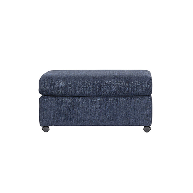 Repose-pieds avec roulettes Hughes Furniture 18600, Contour saphir