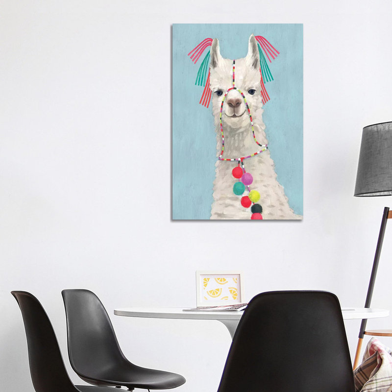 Adorned Llama II 1 Piece Wrapped Canvas Wall Art, 101.6 cm H x 66.04 cm W x 1.91 cm D