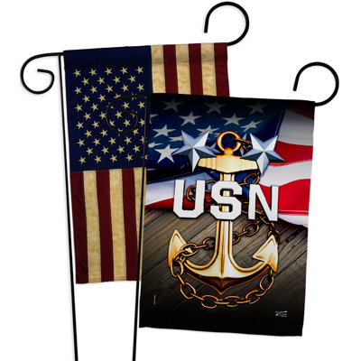 Double Sided 18.5'' H x 13'' W Polyester Garden Flag
