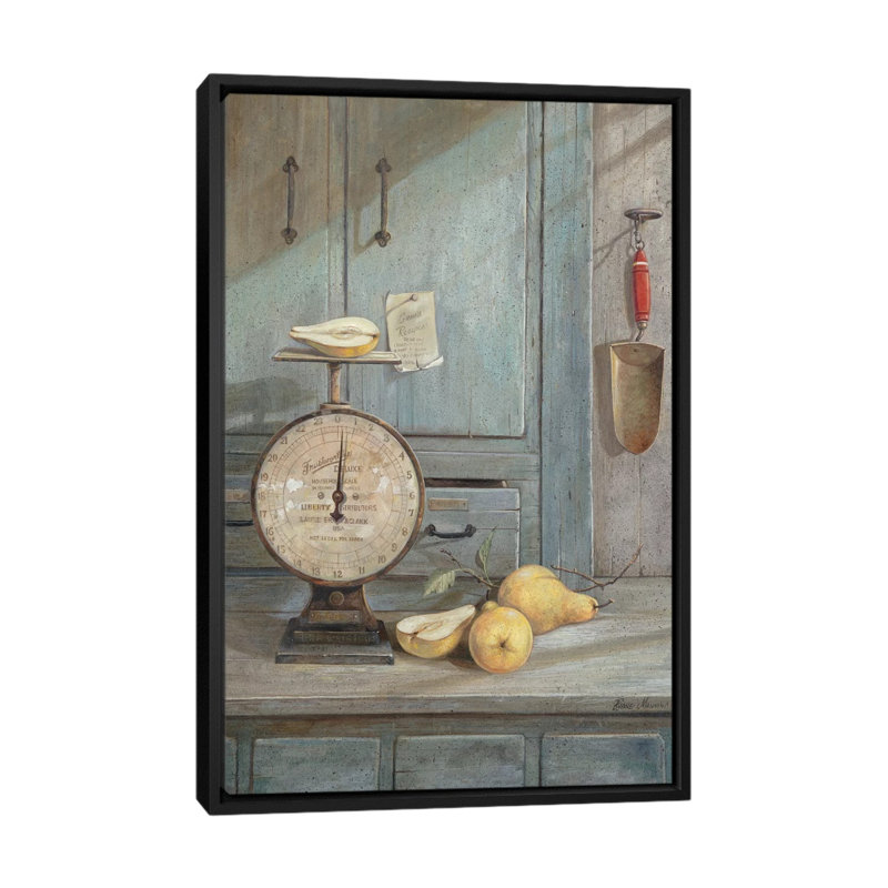 «Gram's Recipe», reproduction d'art sur toile, H 60 po x l 40po x P 1,5 po, Toile avec cadre noir, Blanc