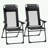 Patio Folding Chairs Set of 2 with Removable Headrest-1315151947