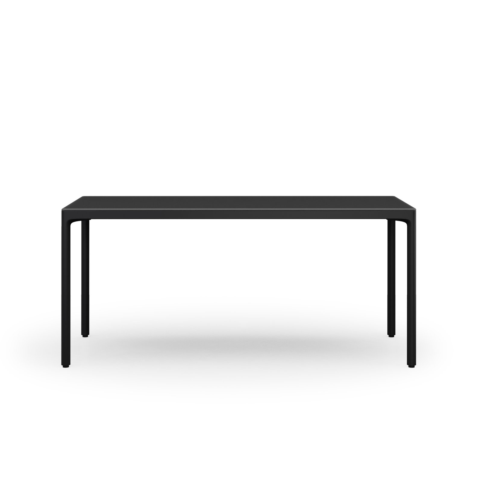 Luma Office - Stationary Desk, 29" H x 66" W x 28" D, Black