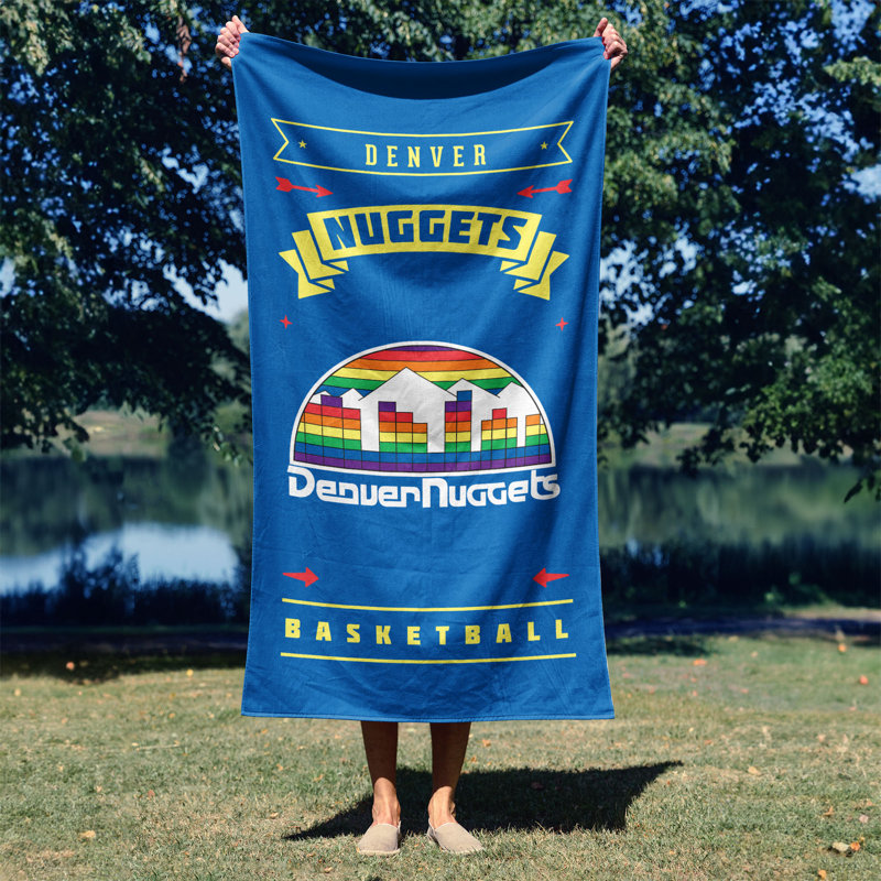Denver Nuggets Blue Cotton Polyester Beach Towel 30x60 Inches