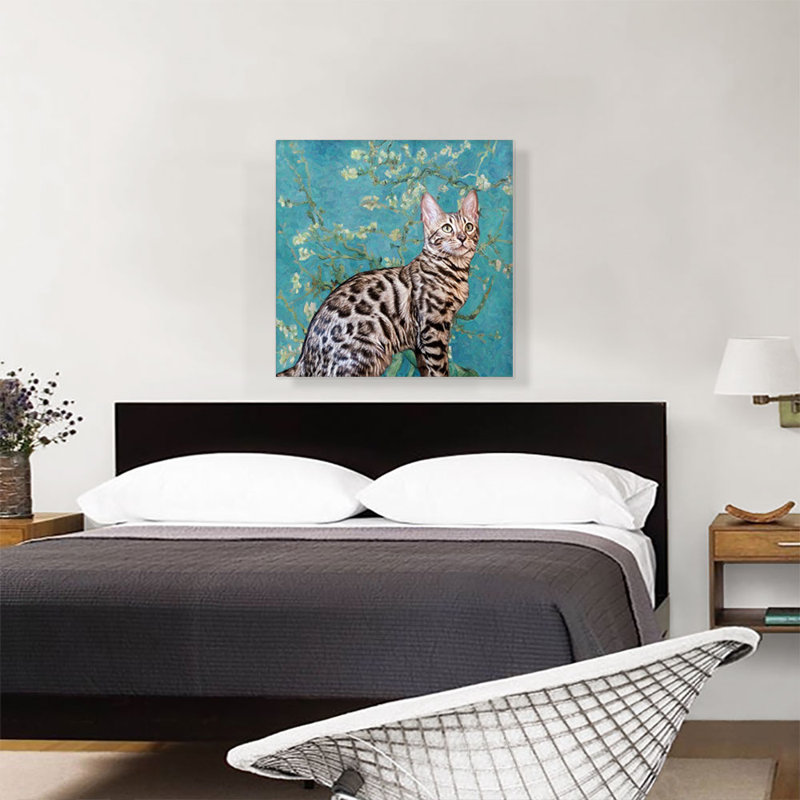 Reproduction d'art graphique sur toile Bengal Cat Breed, H 26 po x l 26 po x P 1,5 po