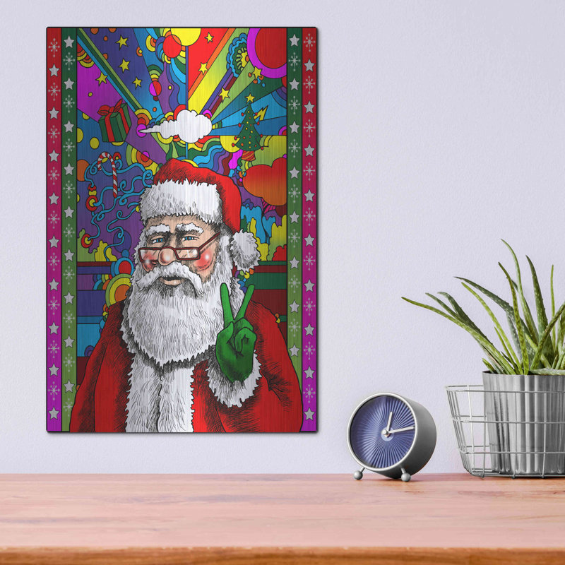«Santa Peace» par Howie Green, H 16 po x l 12 po
