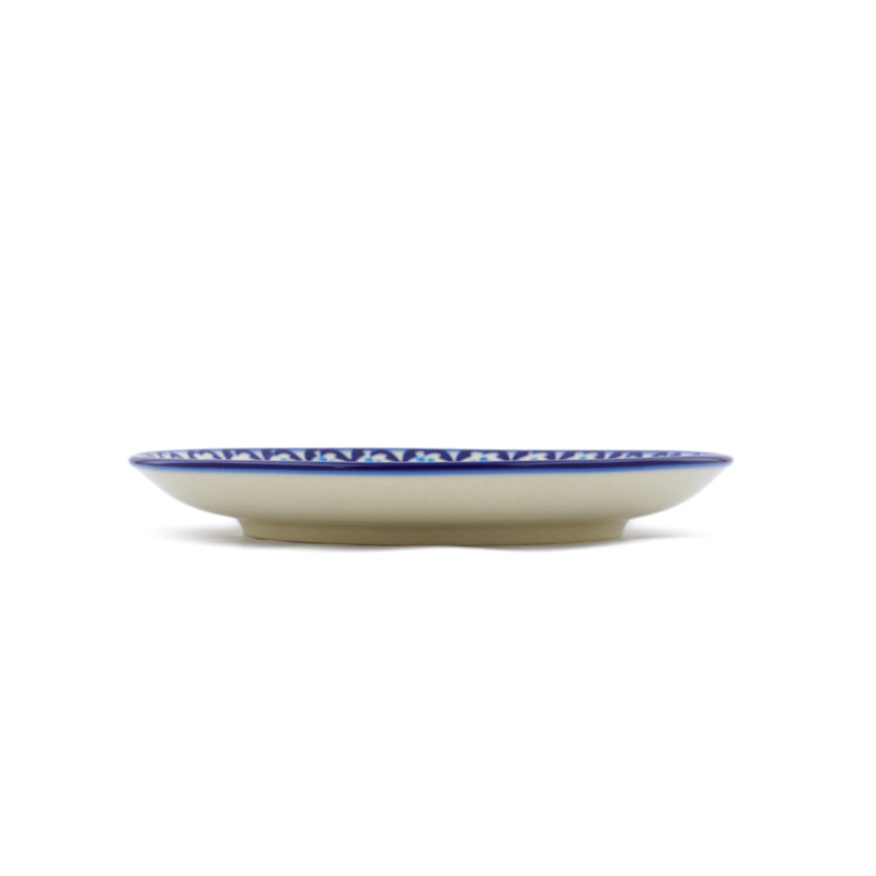 Assiette d’apéritif de poterie polonaise 8 po