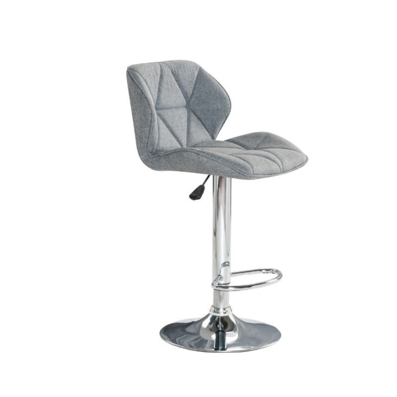 Swivel Upholstered Adjustable Height Counter Stool with Metal Frame