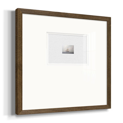 «Foggy Sail Ivpremium», reproduction encadrée