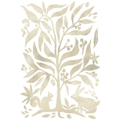 Parchment Block Print I by June Erica Vess - Wrapped Canvas Print