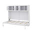 Lit escamotable en bois avec armoires supérieures, conception pliable peu encombrante-1086208198-1086208195