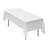 White Tablecloths for Rectangle Tables, 60 x 102 Inches, Reusable and Machine Washable Table Clothes-578799270