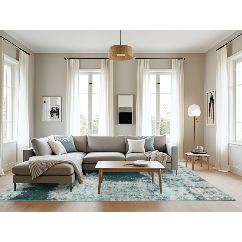 Tapis abstrait 899, Rectangle 8 pi x 12 pi