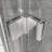 Frameless Bi-Fold Swing Shower Door-127317707
