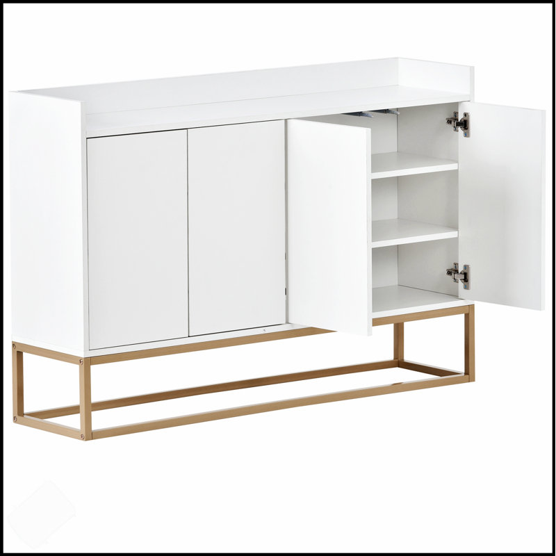 Modern Sideboard Elegant Buffet Cabinet With Large Storage Space For Dining Room,   For Small Spaces And Stylish Decor.