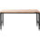 Table de travail de garage réglable, table de travail de garage de 183 cm L x 64 cm l avec roulettes universelles, hauteurs réglables de 71 à 100 cm et capacité de charge de 1360 kg, comprenant des prises électriques, un plateau en bois dur, du rangement et des patins de protection.