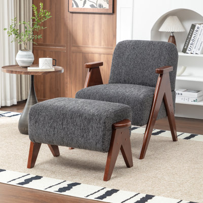 Fauteuil avec repose-pieds Bula