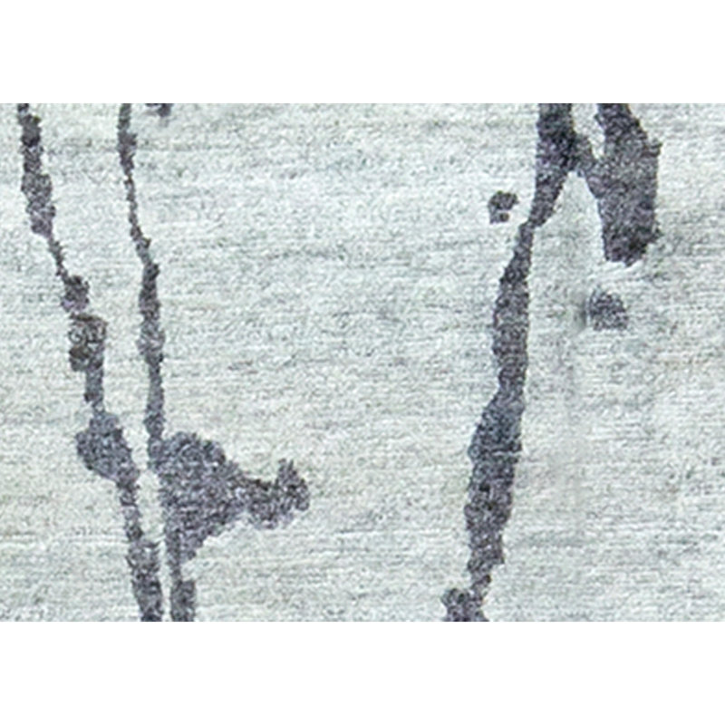 Hand-Knotted High-Quality Gray and Charcoal Area Rug