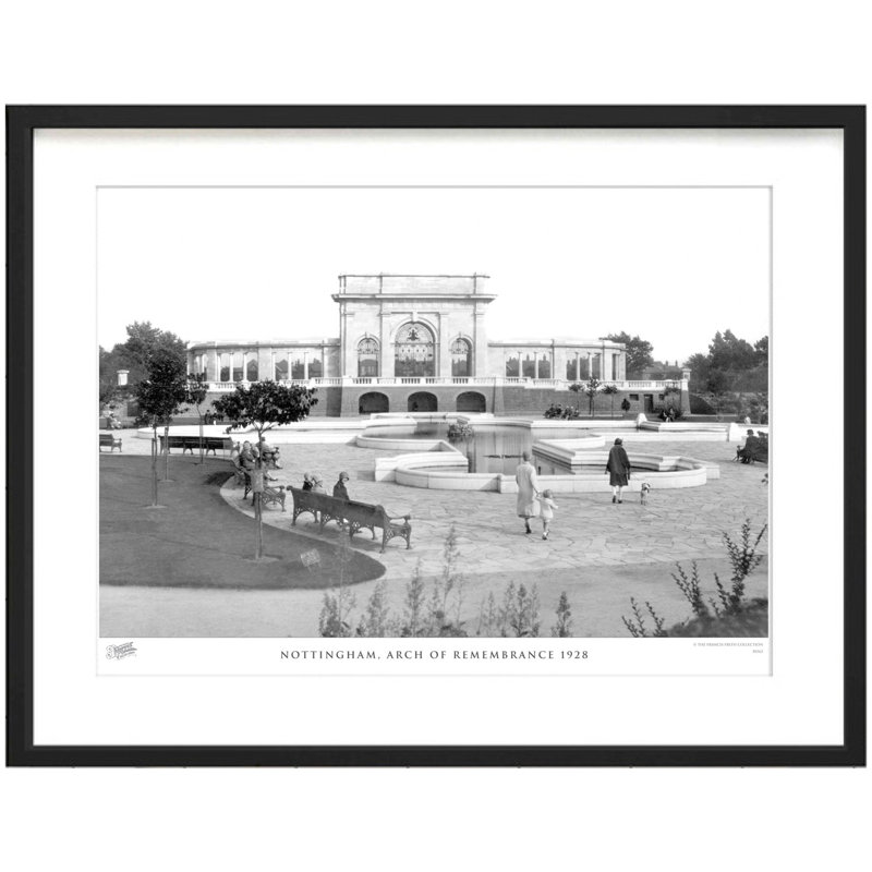 Nottingham, Arch Of Remembrance 1928 - Single Picture Frame Print, 60cm H x 80cm W x 2.3cm D