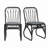 Outdoor PE Wicker Dining Chairs with Washable Cushion-1689018641-1689018640