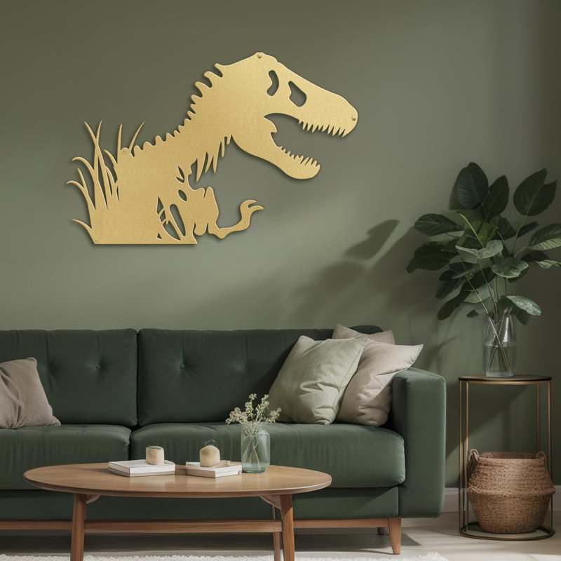 Décoration murale en métal, H 20 po x l 30 po x P 0,05 po, Or
