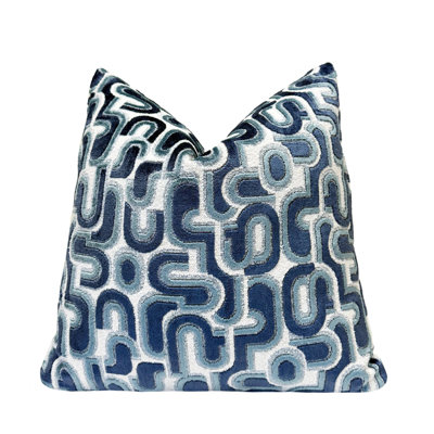 Housse de coussin en velours Retro Graphic