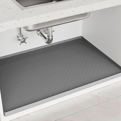 Waterproof Under Sink Mat, Thick Cabinet Protector Shelf Liner, Multipurpose Use