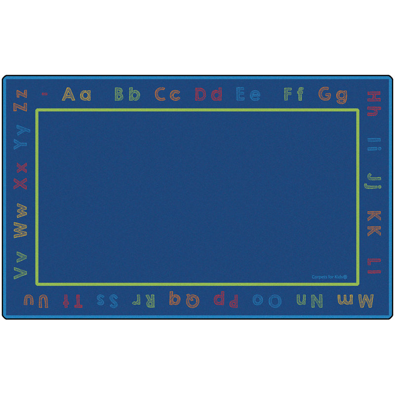 Tapis bleu touffeté de qualité supérieure, Rectangle de 6 pi x 9 pi
