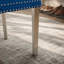 Banc en velours pour causeuse double, sièges de cuisine et de salle à manger, banc capitonné à 2 places avec boutons faits à la main, dossier à oreilles, pieds en acier inoxydable argent brossé, paquet simple-1621269092-1621269091