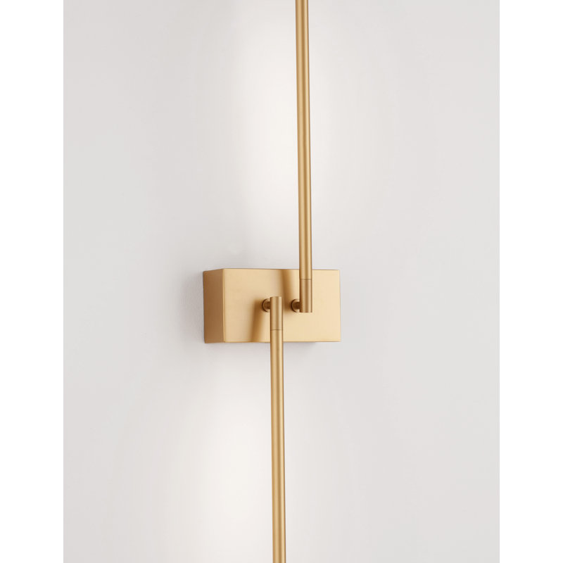 LED Armed Sconce, Gold