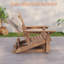 Fauteuil coulissant en PEHD Adirondack, fauteuil à bascule coulissant semblable au bois, fauteuil de foyer réglable à 3 positions avec porte-gobelet pour pelouse, terrasse et bord de piscine-1344119899