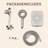 Magnetic 2-in-1 Dual Shower Head with 5-Spray Handheld Shower and 70-Inch Hose Wall Mount Brushed Nickel-122018500