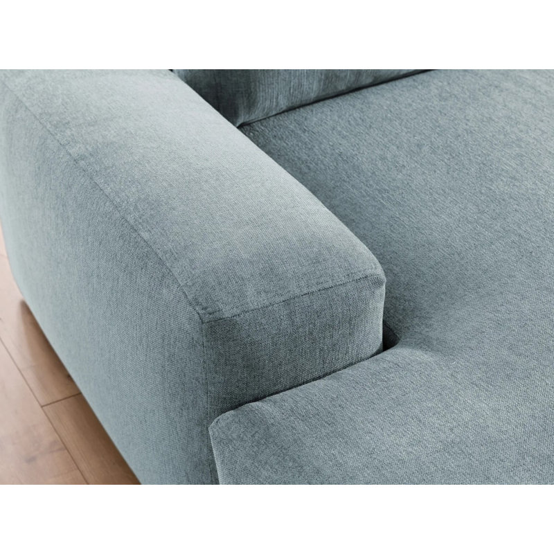 Lennon 4 Seater Chenille Corner Sofa with Storage, Left-Hand Facing, Light Blue