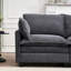 Grand velours avec et coussin double - Canapé confortable et modulaire-302217070