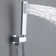 Solid Brass Digital Display Thermostatic Shower Set with Four Functions with Temperature Control