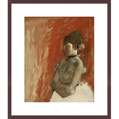 Danseuse de ballet avec les bras croisés par Edgar Degas, impression giclée encadrée