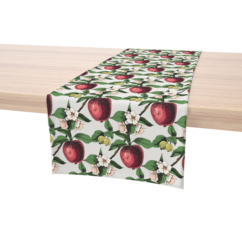 Apples in Branches Table Runner, 108" x 14"