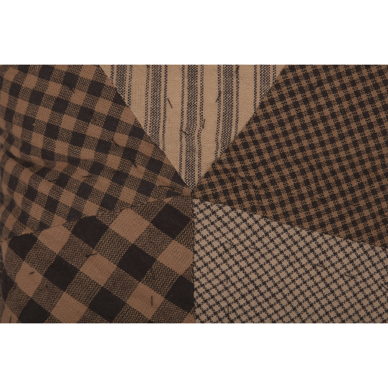 Farmhouse Star American Traditional Cotton Striped Quilt