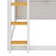 Lit superposé de style loft avec rangement intégré, découpe de fenêtre et accessoires de porte pour un jeu imaginatif