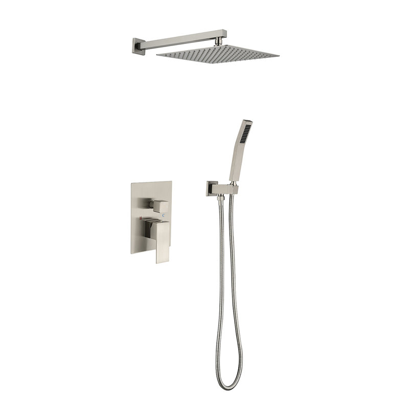 Pomme de douche à pluie 10 po, Nickel brossé