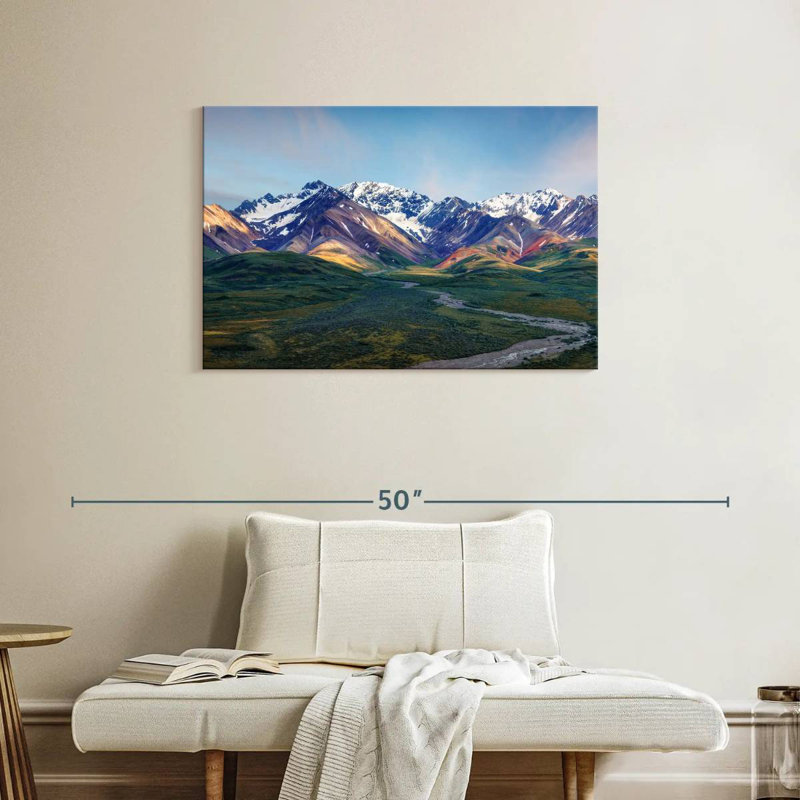Alvord Denali Mountainscape, 24" H x 36" W