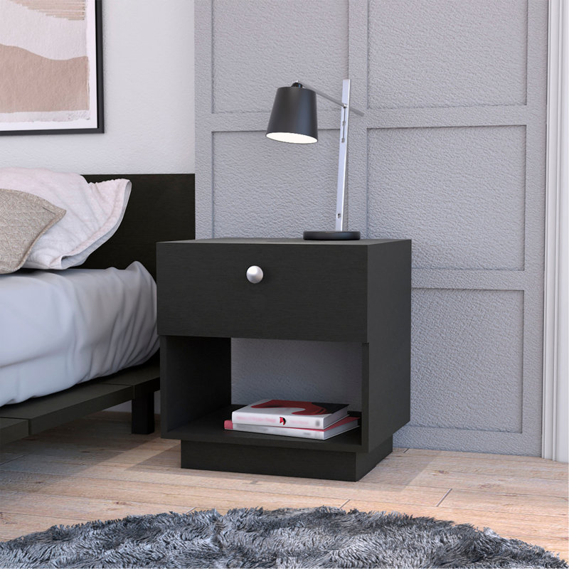 Sumter 1 Drawer Nightstand, Storage Shelf